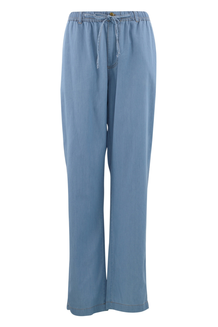 Søde bukser i lys denim fra Continue - Sensommer Tilbud