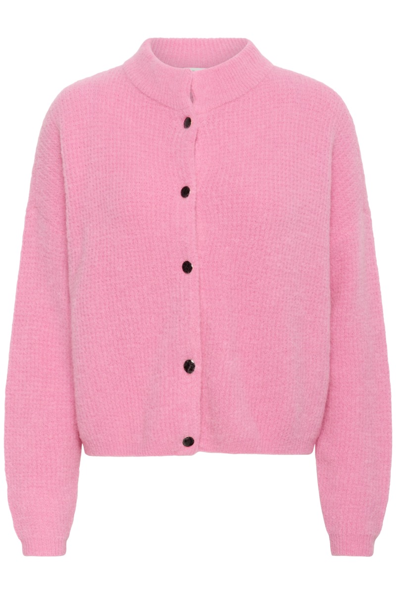 Gestuz - Kort cardigan i rosa - Alphagz Begonia M?lange