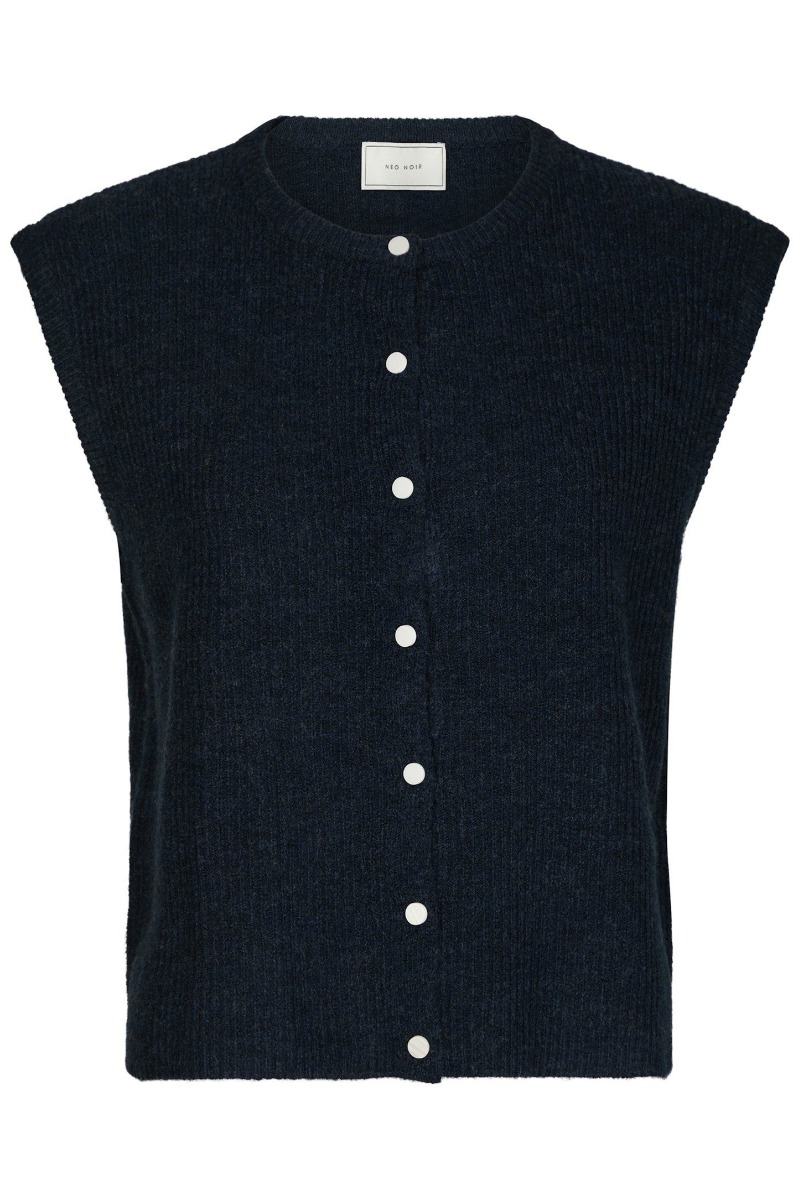 Neo Noir - Vest - Everest Knit Vest - Navy Levering I December