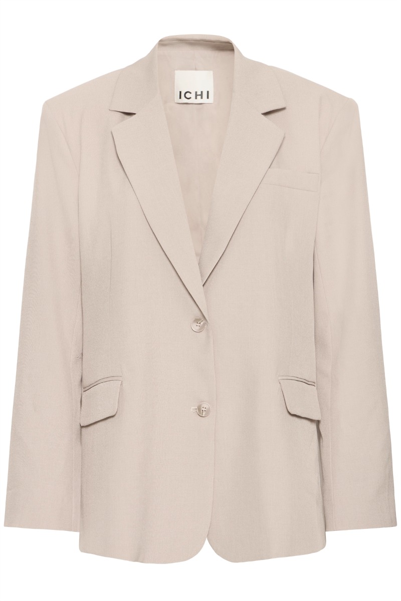 Ichi - Fava Oversize Blazer - Dove Melange Forudbestil nu!