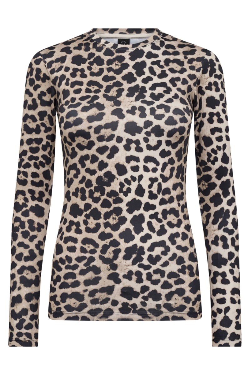 Hype The Detail - Multifarvet Leopard Print Bluse