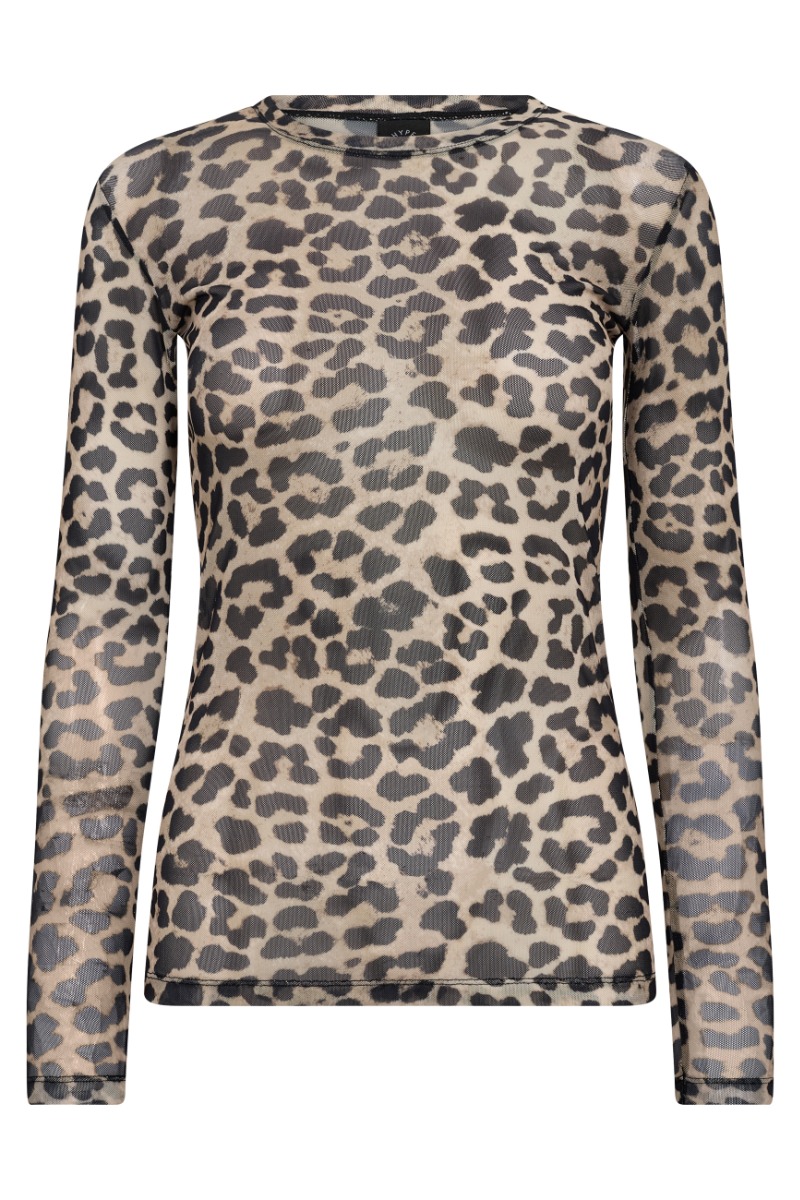 Hype The Detail - Gennemsigtig Mesh Bluse - Multifarvet