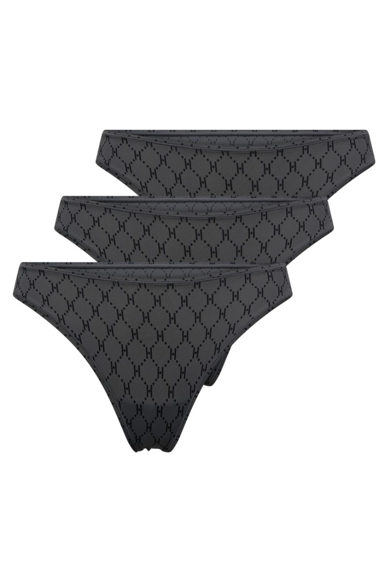 Hype The Detail - G-streng Undertøj 3-pak - Grå Jewel Box