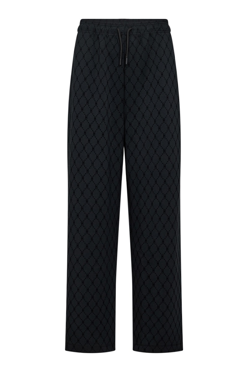 Hype The Detail - Sweatpants i Sort med Logo Mønster