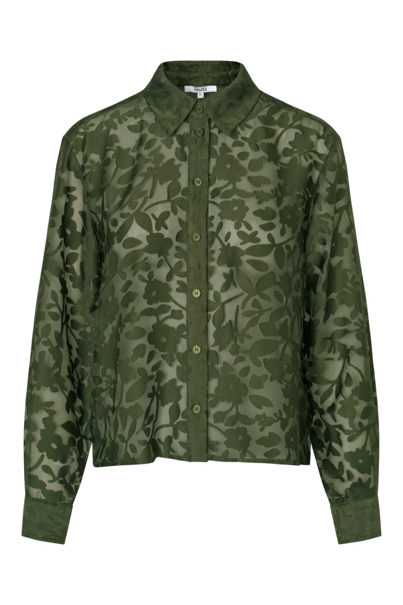 Mbym Skjorte Nira-m - Smuk Beetle Green Design