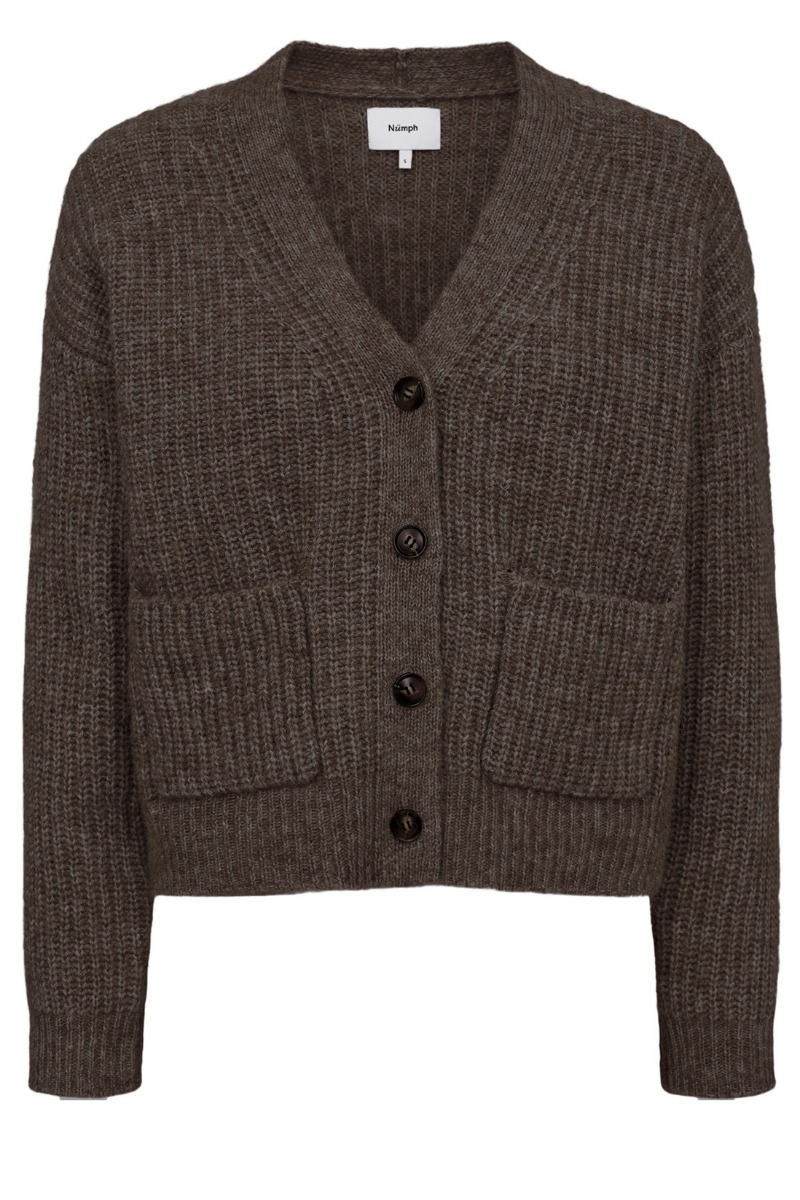 N?mph - Cardigan - Zindi Short Cardigan - Dark Earth