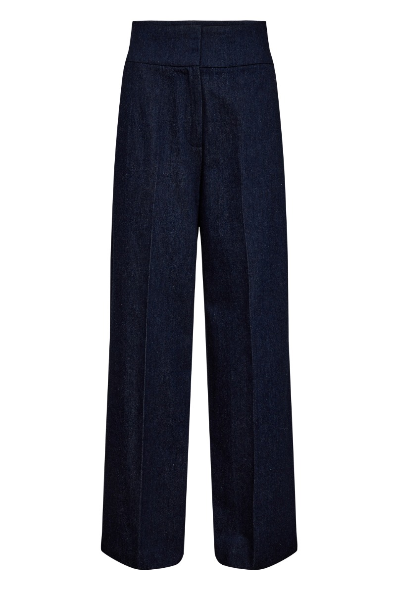 Nümph Bussy Denim Bukser - Mørkeblå Høj Talje