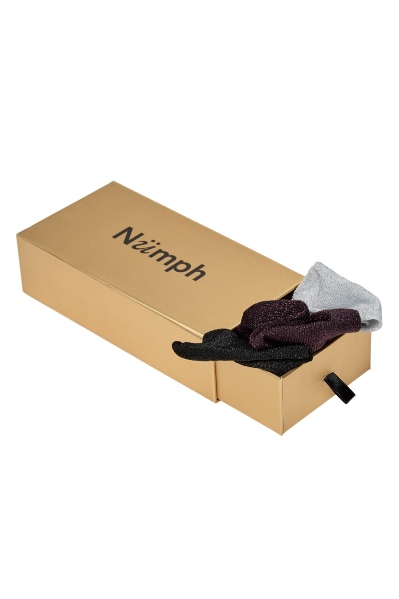 Nümph - Glitter Strømper - 3-pak i Multicolor Æske