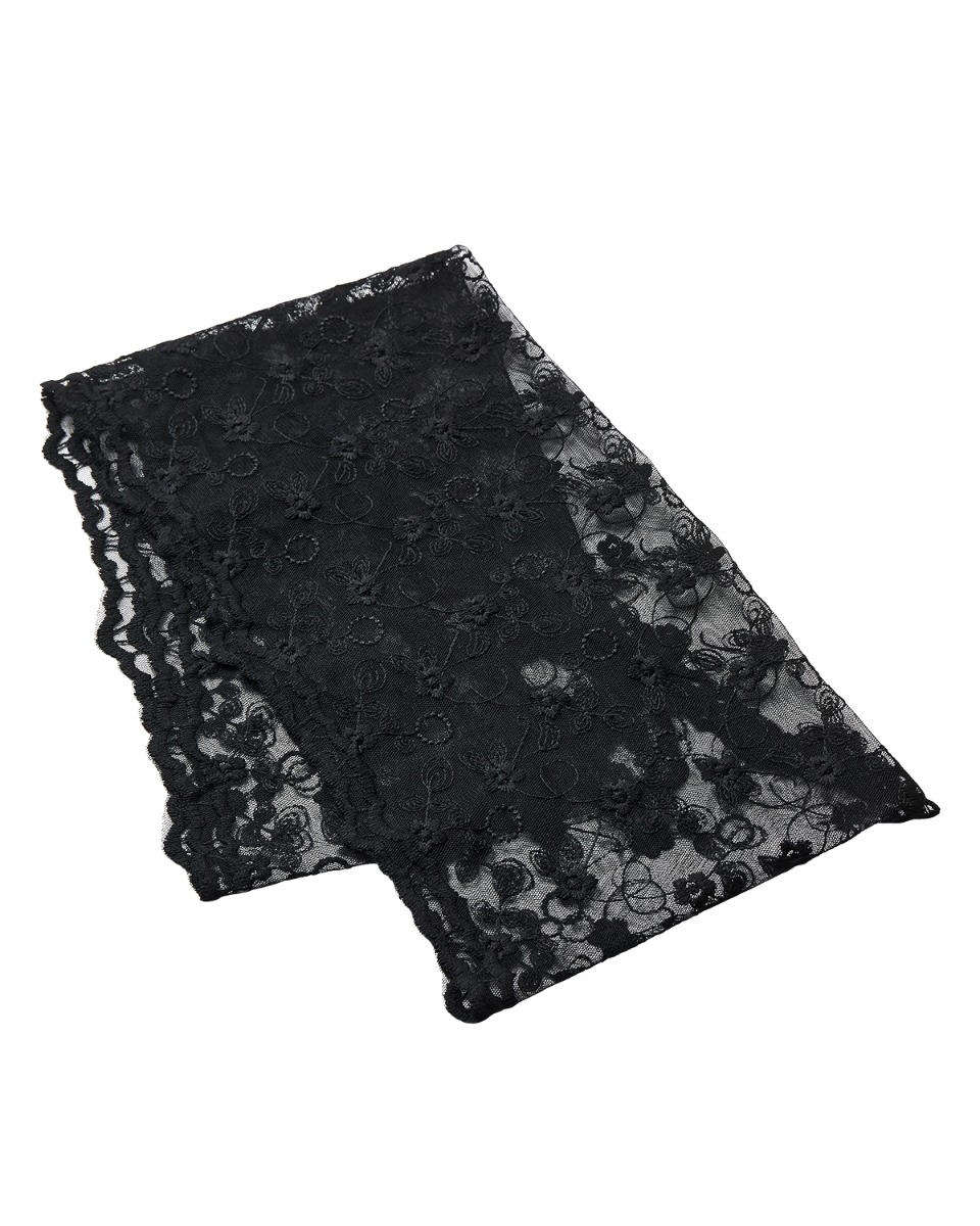 N?mph - Tørklæde - Lace Scarf - Caviar
