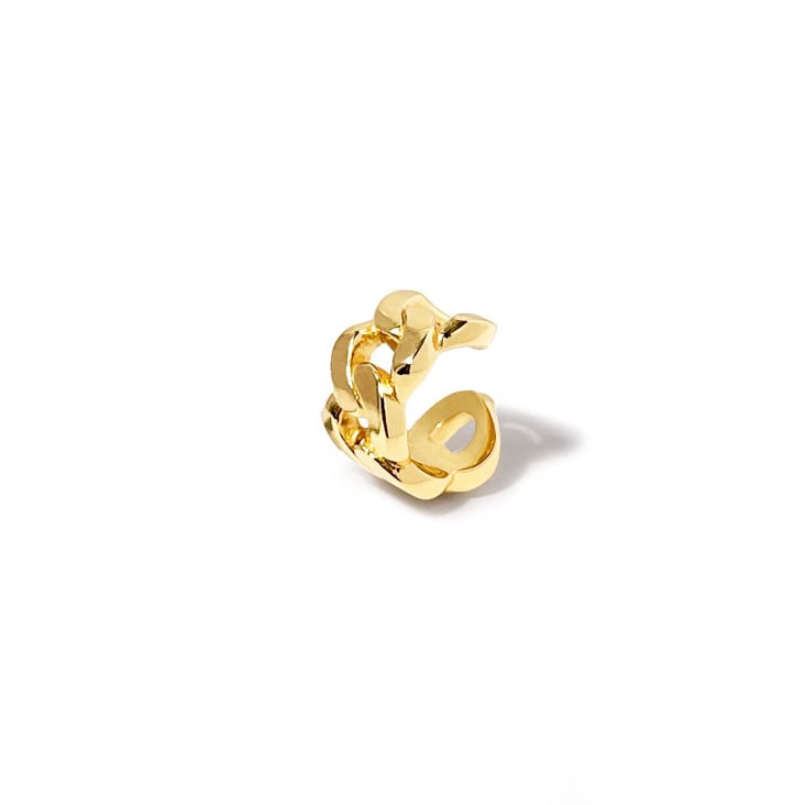 Chunky Ørering Cuff – 18 Karat Forgyldt Sølv – Justerbar
