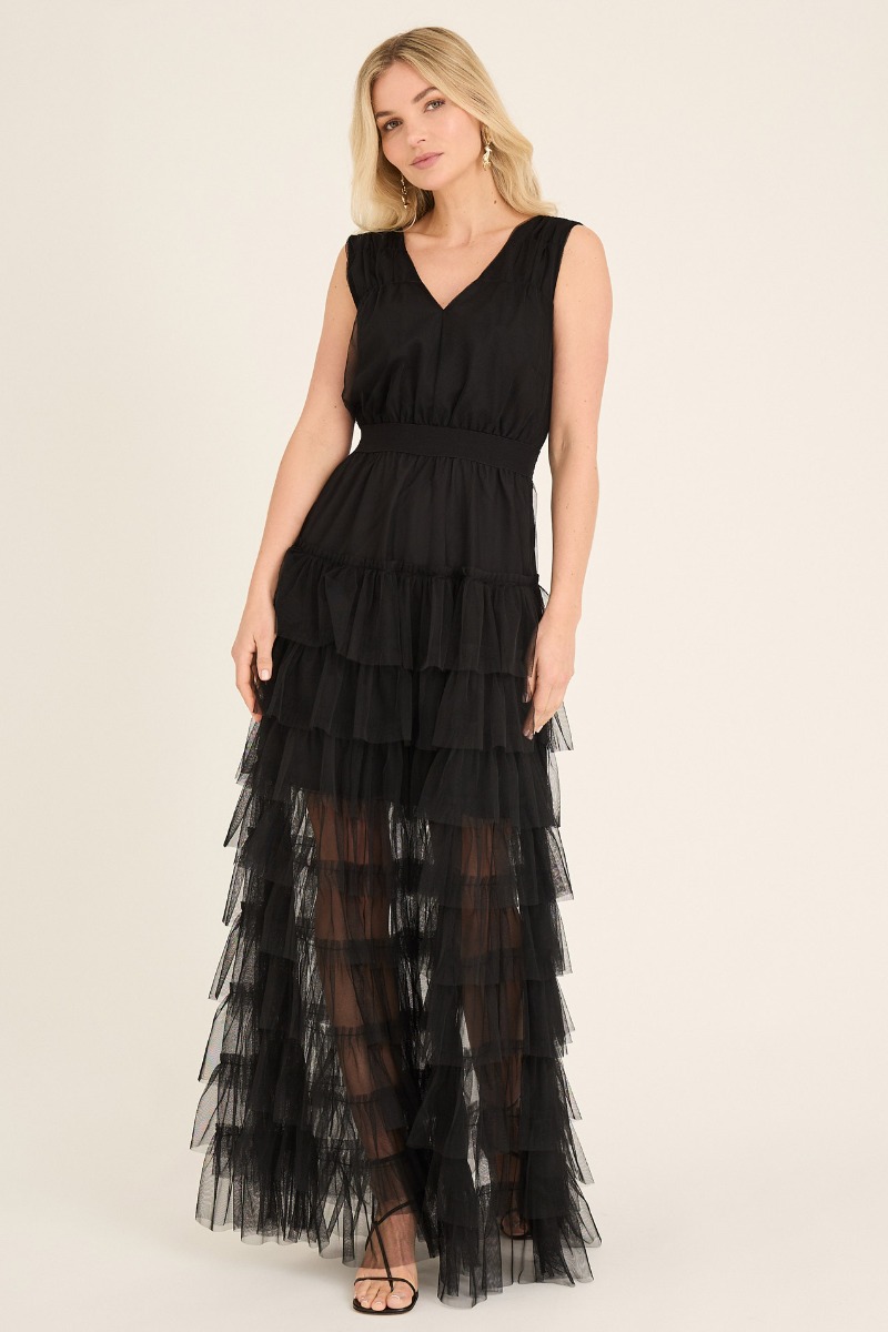 A-view – Miranda Kjole – Elegant Sort Festkjole