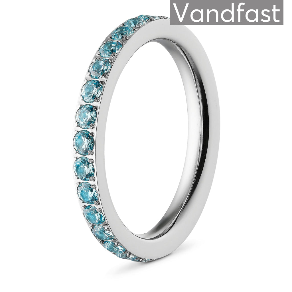 Annebrauner Alliance Aquamarine Ring - Eksklusiv Æske
