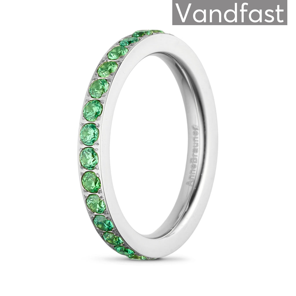 Annebrauner Alliance L-green Ring – Eksklusiv Smykkeæske