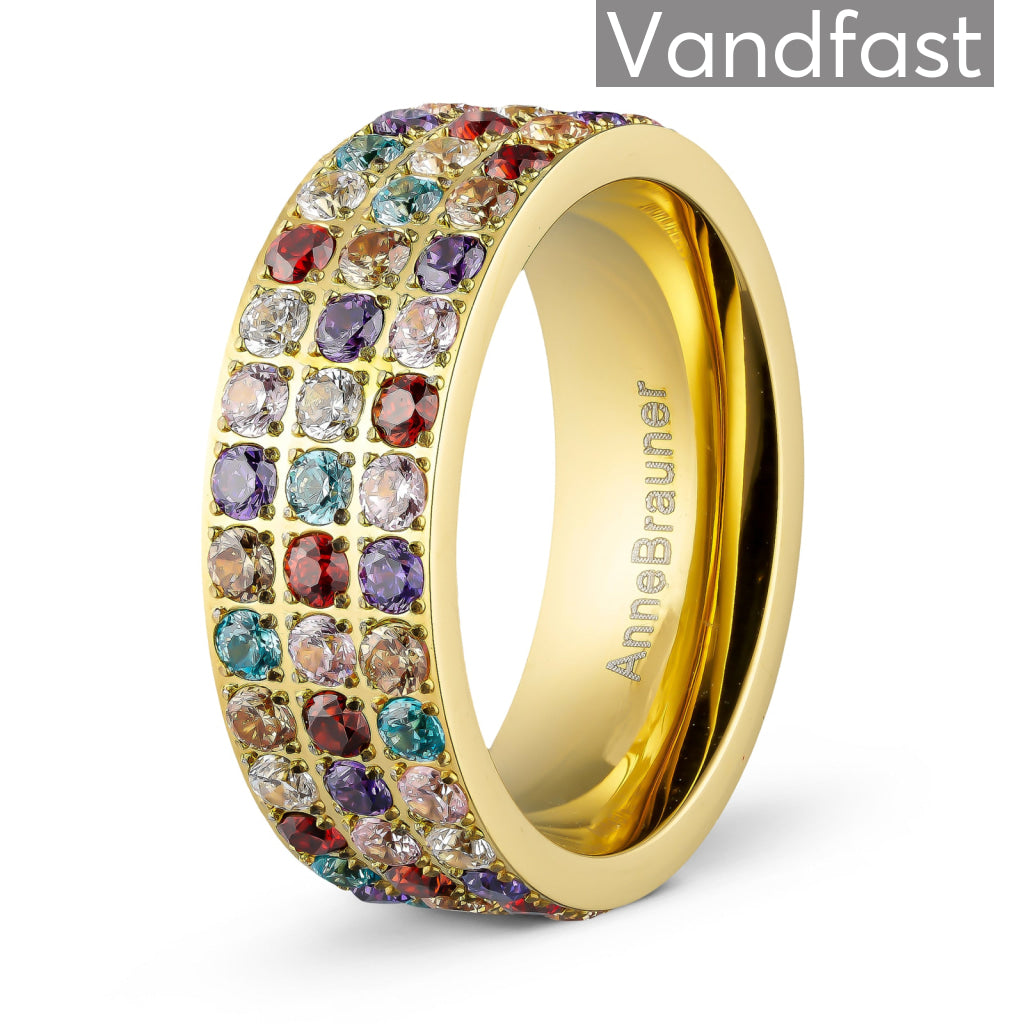 Annebrauner Alliance Multicolor Mix Ring i 18k Guld