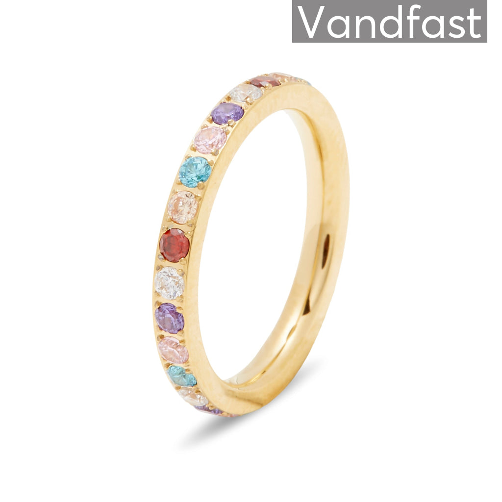 Annebrauner Alliance Multicolor Ring i 18k Guld