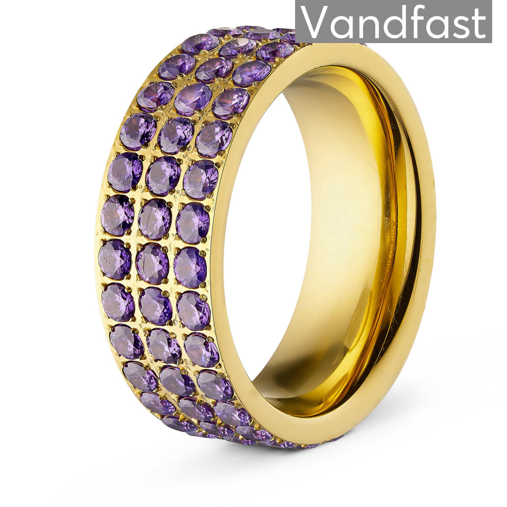 Annebrauner Alliance Lilla Ring - 18k Guldbelagt Smykke