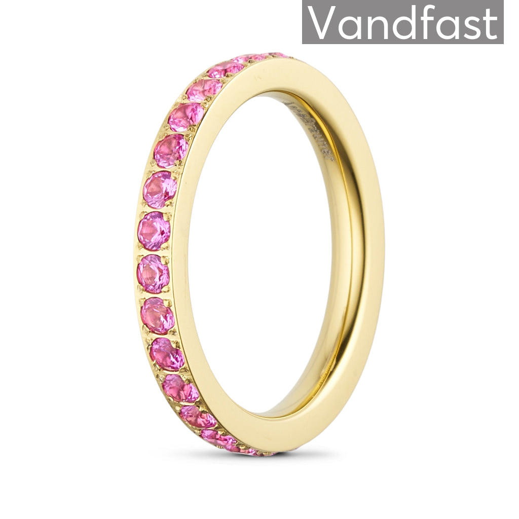 Annebrauner Alliance Rose Ring - 18k Guldbelagt Smykke