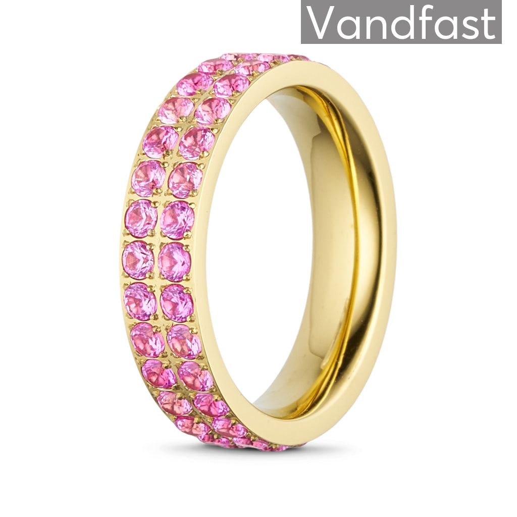 Annebrauner Alliance Rose Ring 18k Guldbelagt - Eksklusiv Æske
