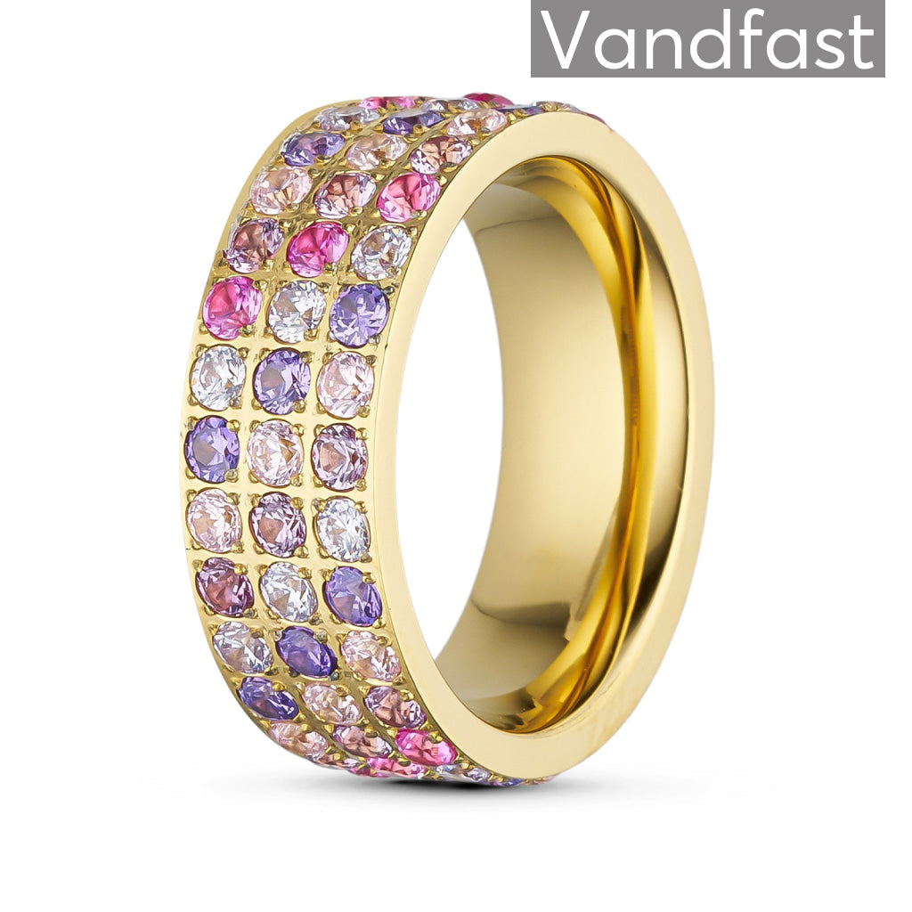 Annebrauner Alliance Ring med 18k Guldbelægning - Roseviolet
