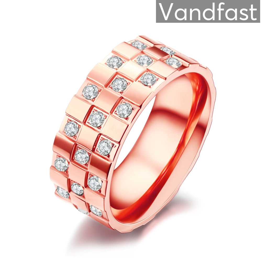 Annebrauner Chess Rosewhite Ring - Vandfaste Smykker