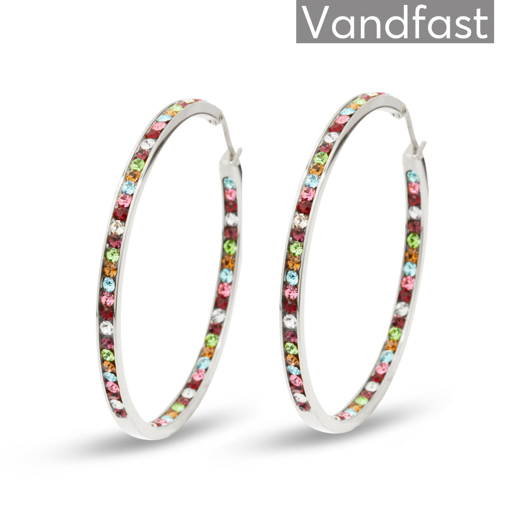 Annebrauner Creole Thin Big Multicolor øreringe - Eksklusiv!