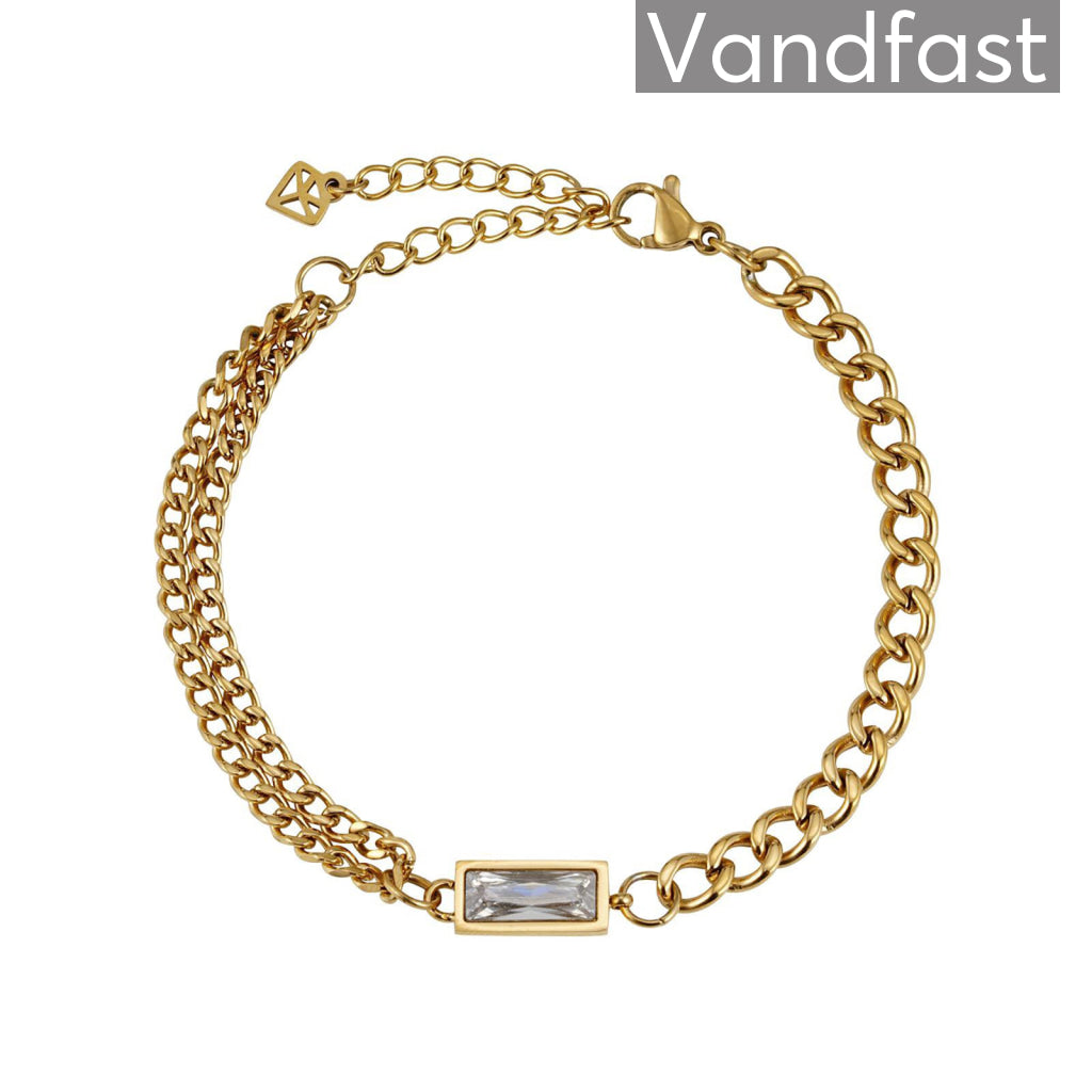 Annebrauner Double Panzer Armbånd - 18k Guldbelagt Smykke