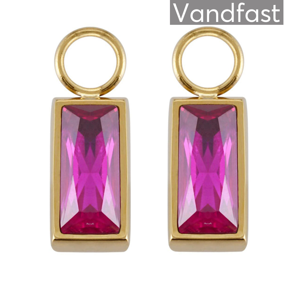 Annebrauner Empress Ruby Drops - 18k Guldbelagte Vedhæng