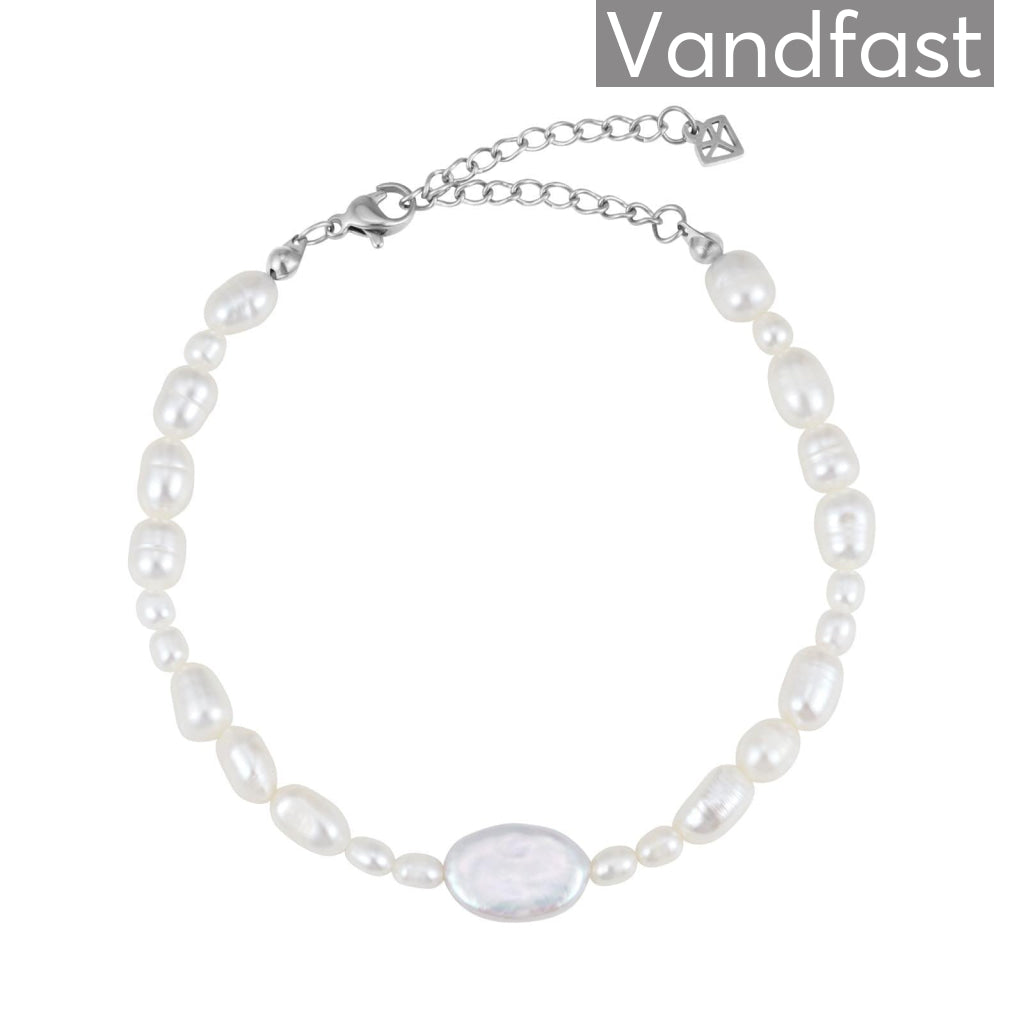Annebrauner Ferskvandsperle Armbånd i Eksklusiv Æske