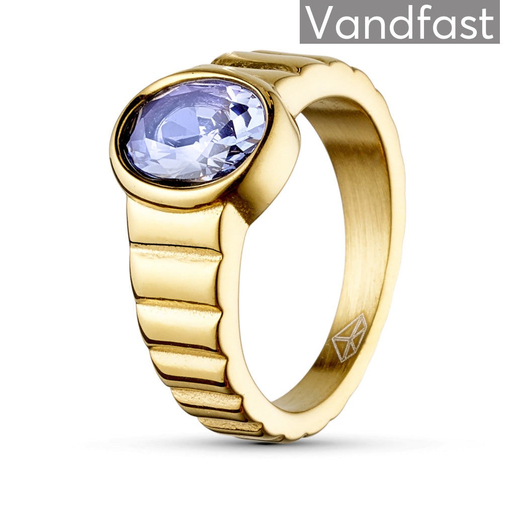 Annebrauner Imperial Tanzanite Ring i 18k Guld - Eksklusiv Æske