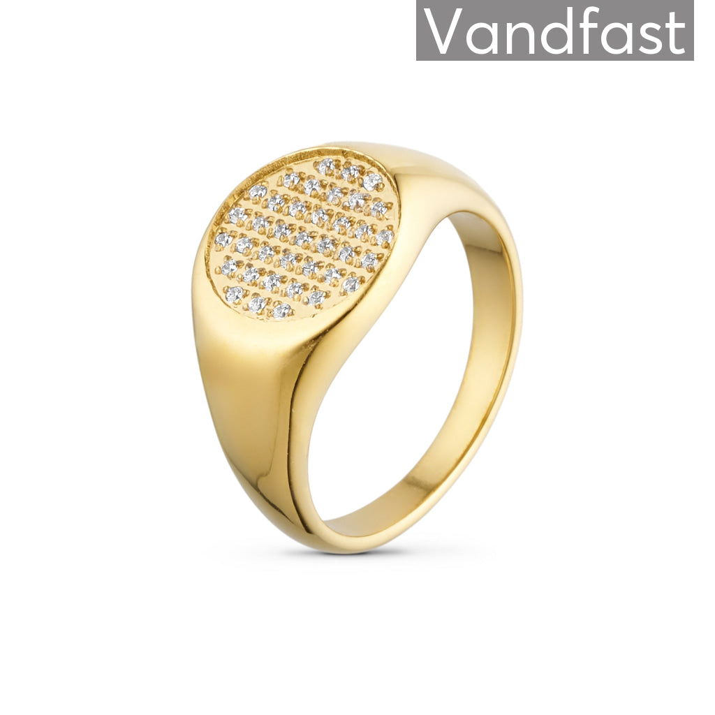 Annebrauner Lotus Ring i 18k Guldbelægning - Eksklusiv Æske
