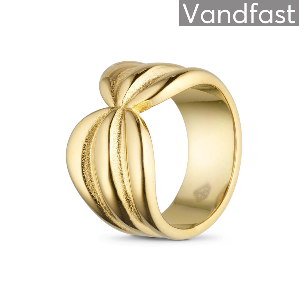 Annebrauner Opera Ring 18k Guldbelagt - Elegant Smykke