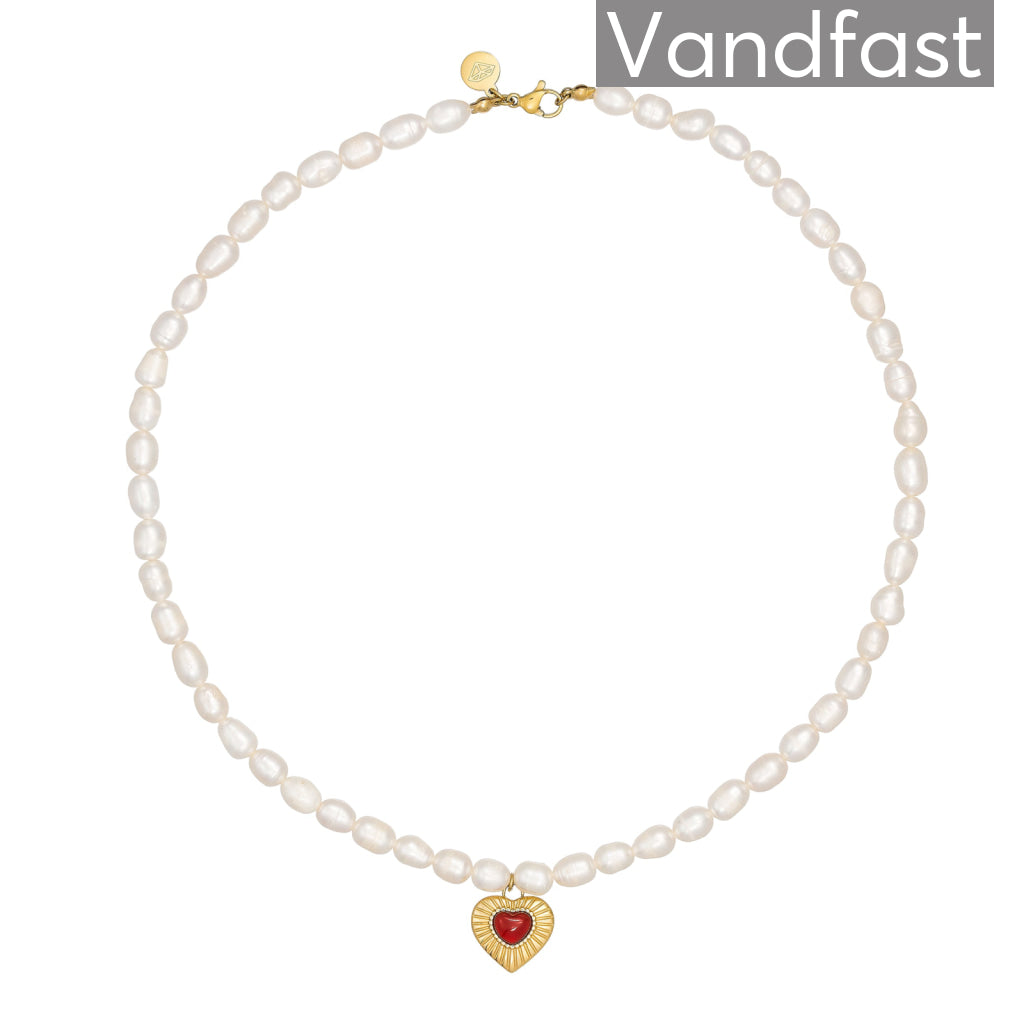 Annebrauner Pearl Heart Limited Edition Halskæde 18k Guld