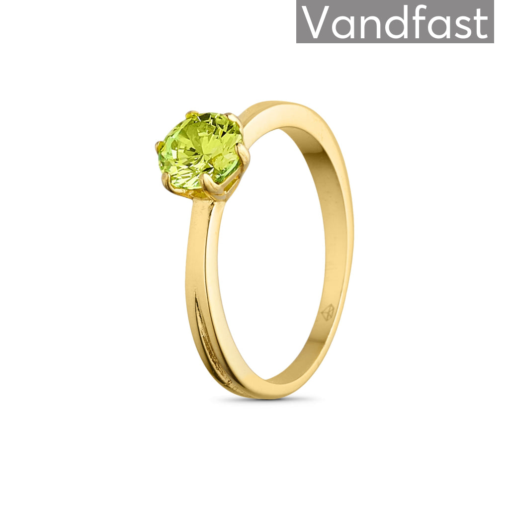 Annebrauner D-apple Ring i 18k Guldbelagt - Elegance til Dig