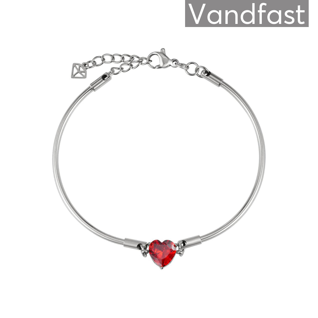 Annebrauner Romance Rødt Armbånd i Eksklusiv Æske