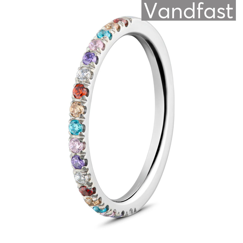 Annebrauner Multicolor Ring i Eksklusiv Smykkeæske