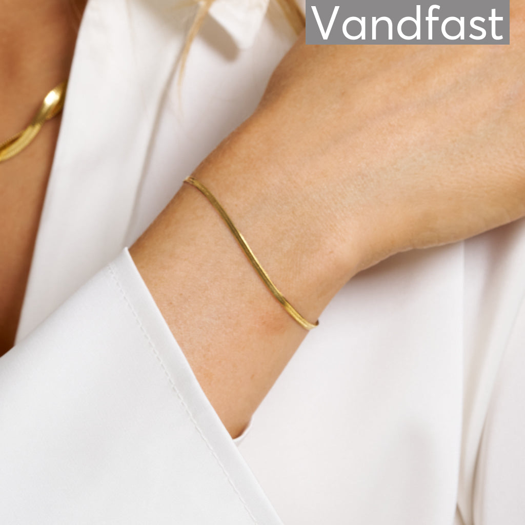 Annebrauner Slange Armbånd 18K Forgyldt – Elegant Design