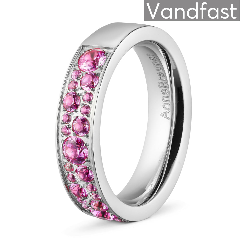 Annebrauner Funklende Rose Ring - Eksklusiv Smykkeæske