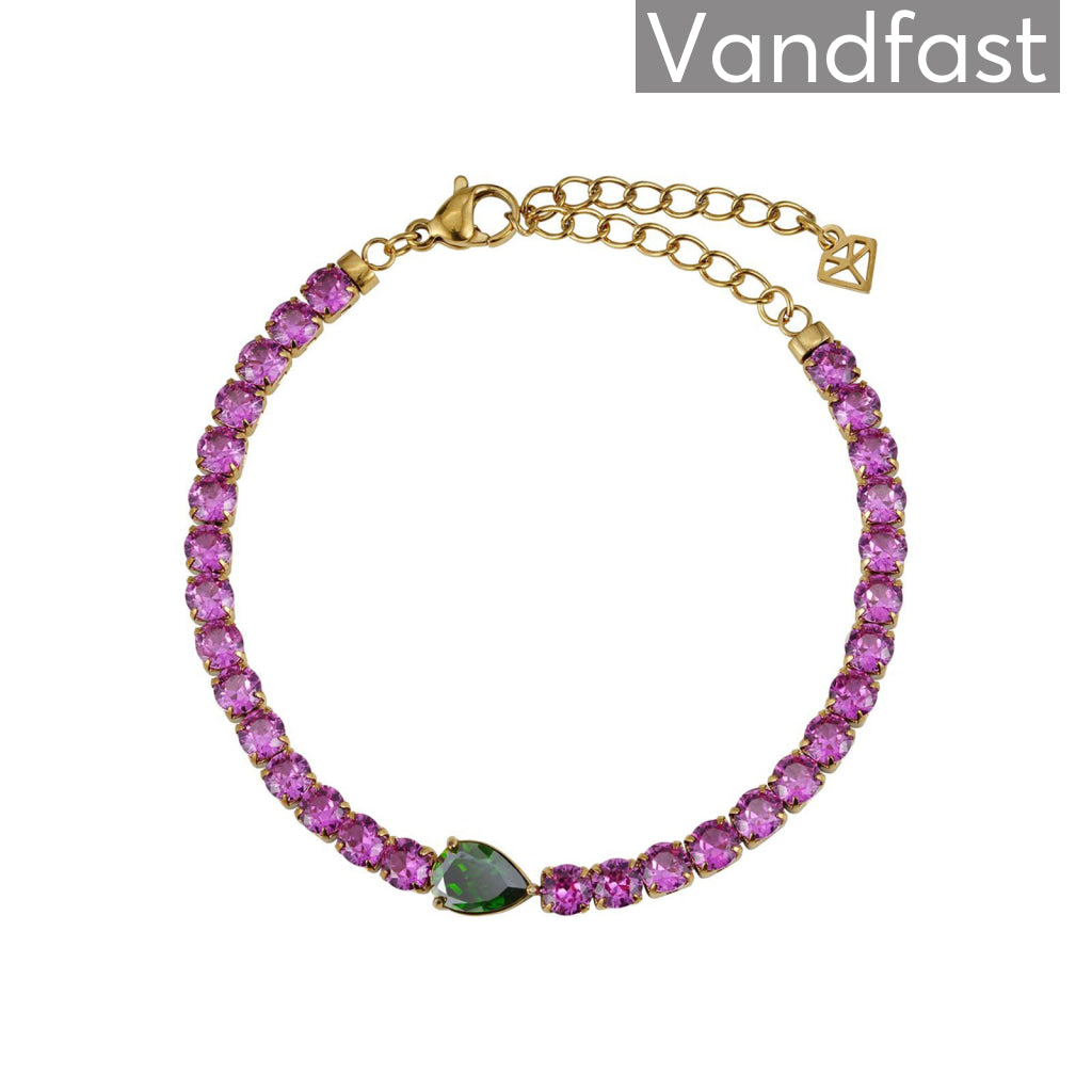 Annebrauner Tennis Paris Armbånd - 18k Guldbelagt Smykke