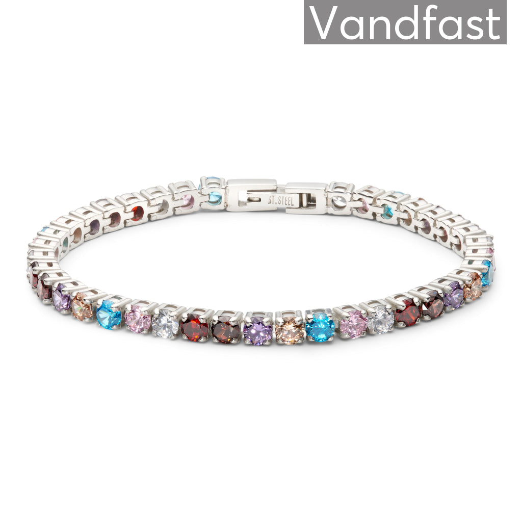 Annebrauner Tennis Rainbow Armbånd – Elegant Smykke 17 Cm