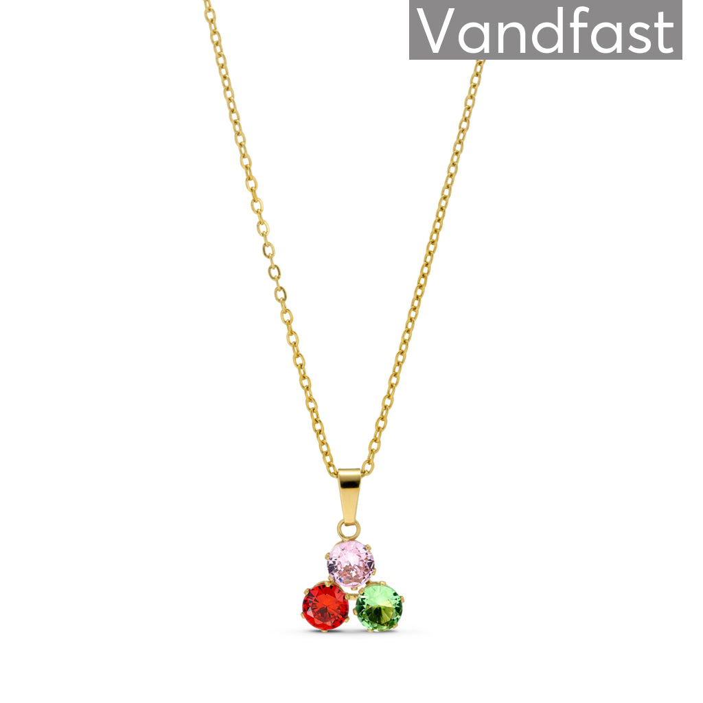 Annebrauner Third Time Multicolor Halskæde - 18k Guld