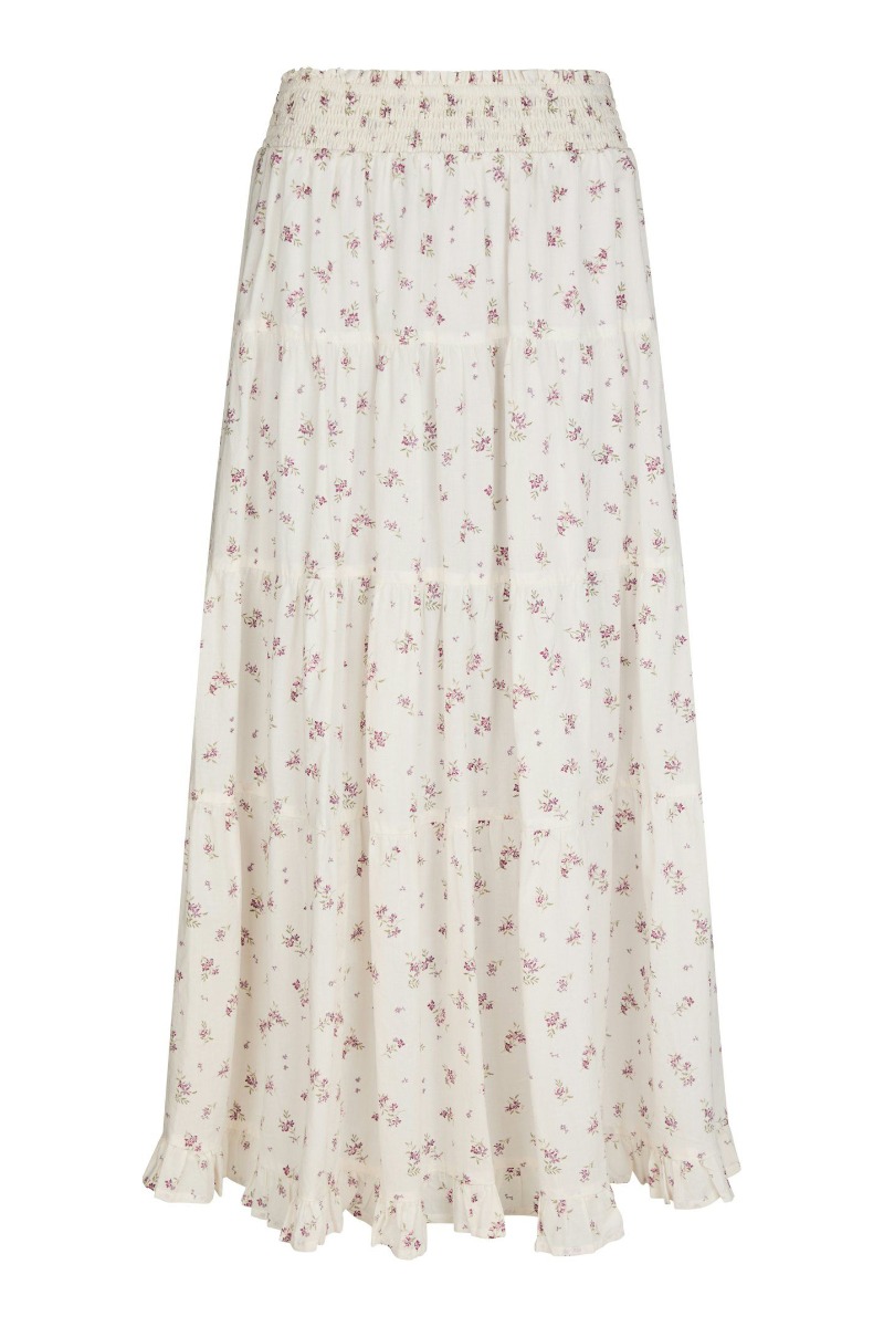 Neo Noir - Asta Small Blossom Nederdel - Creme Udsalg