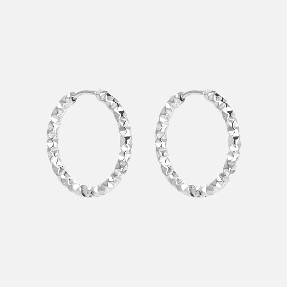 Astra Hoops øreringe Sølvfarvet 22mm