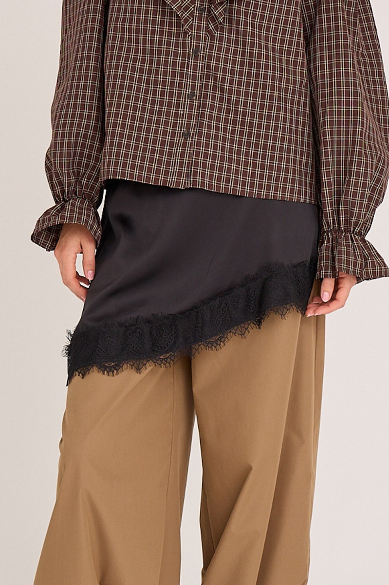 A-view - Nederdel - Katti Wrap Skirt - Black Levering Slut November