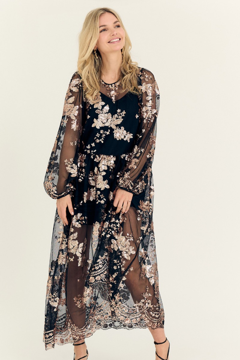 A-view - Estelle Kjole - Rose Gold til Fest