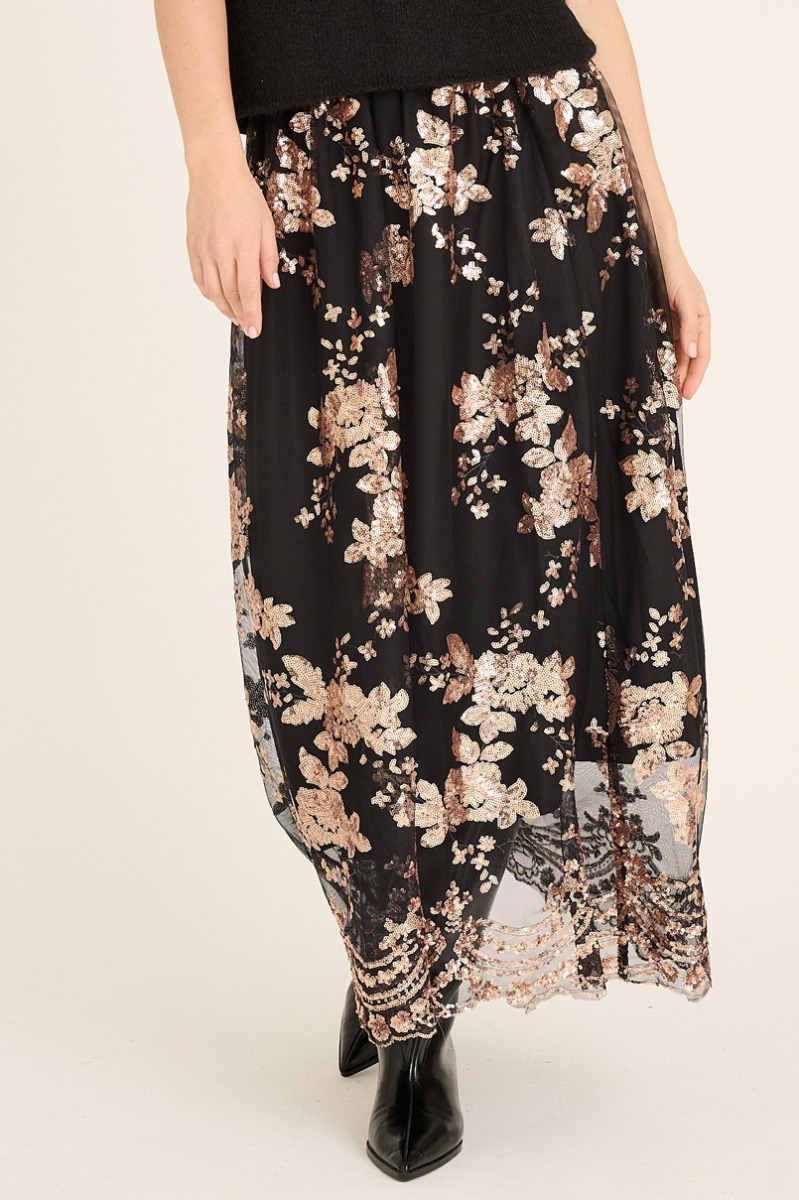 A-view - Estelle Nederdel - Rose Gold Festkjole