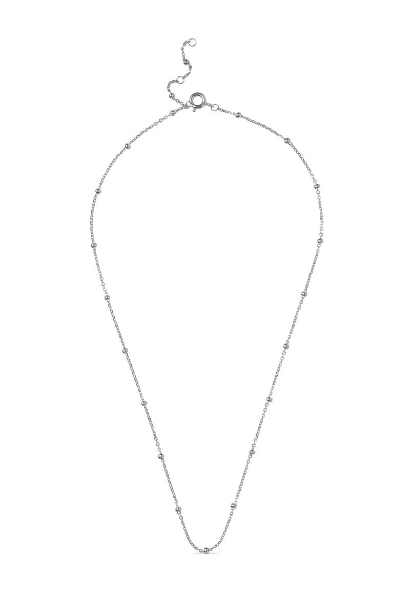 Enamel Sølv Halskæde med Perler – Elegant Design