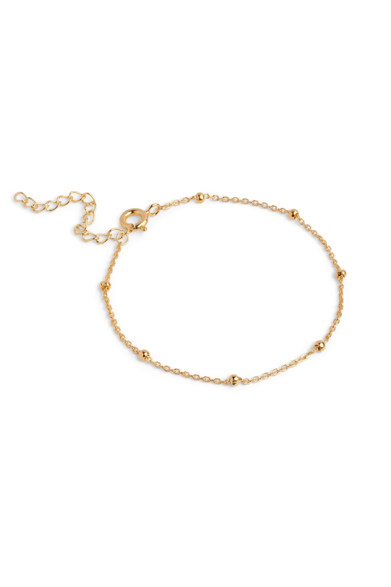Enamel Guld Armbånd - Beaded Chain Smykke Tilbud