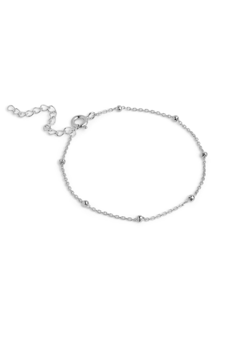 Enamel Sølv Armbånd med Perler - Elegant Smykke