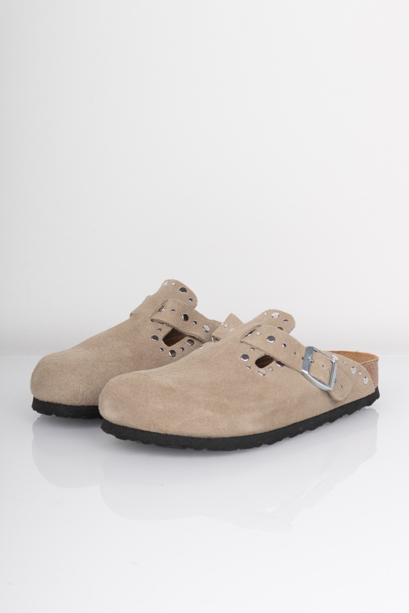 Birkenstock Boston Rivet Sko - Taupe - Komfort hele året