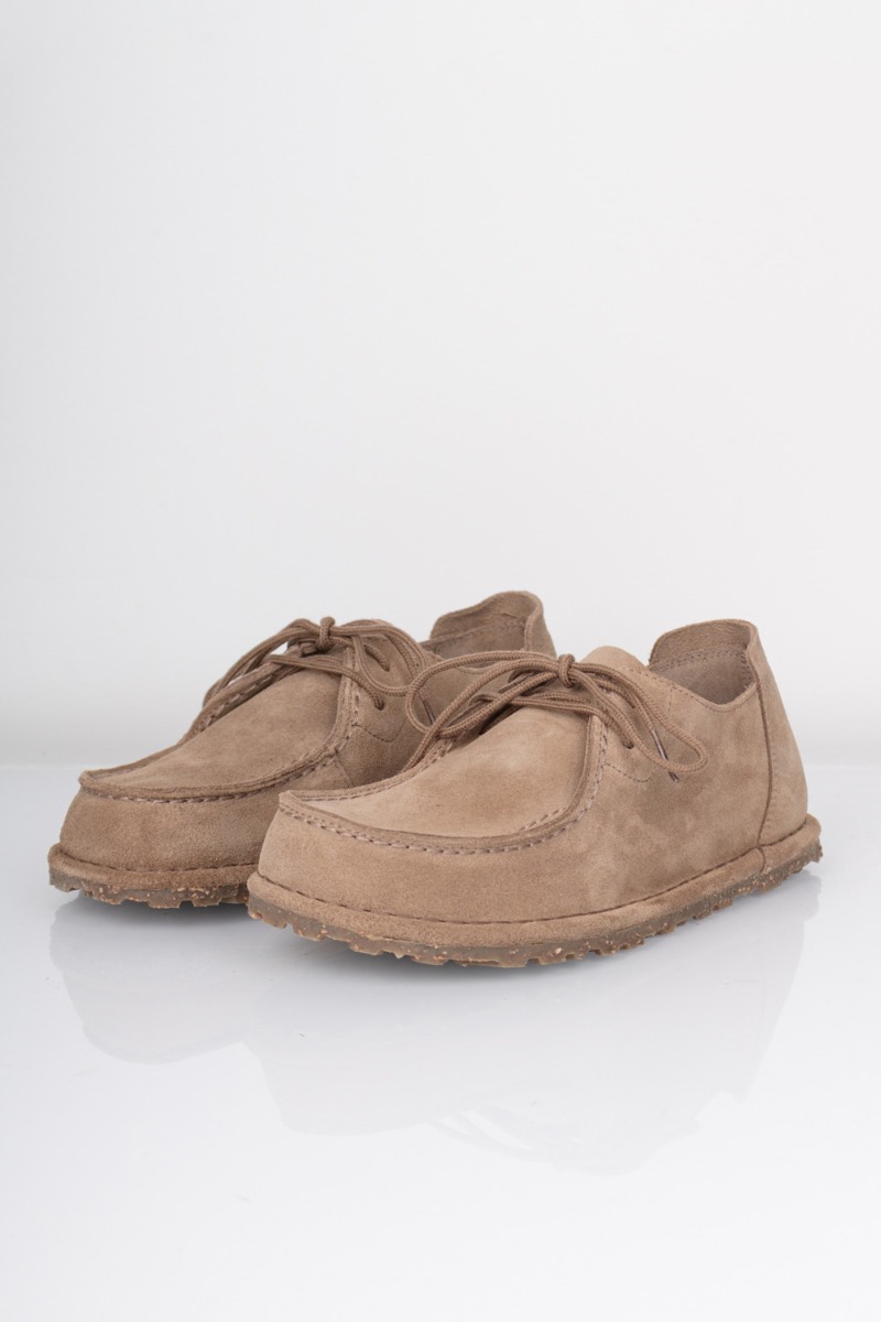 Birkenstock Utti Lace Leve - Komfortable Mokkasiner i Grå Taupe